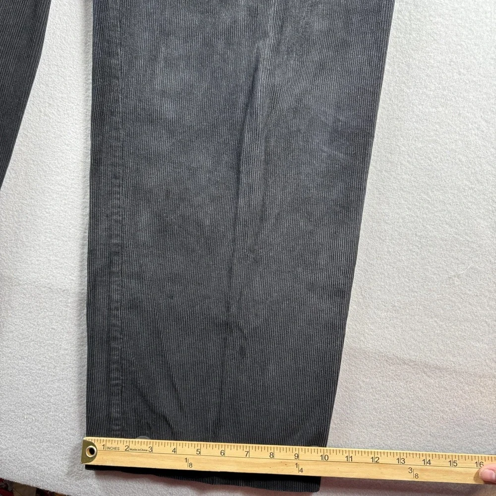 Croft & Barrow Pants Mens 38x32 Black Corduroy Chino Classic Fit Casual